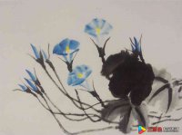 中国美术学院美术考级花鸟画考级二级优秀试卷