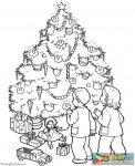 一组圣诞树的简笔画图片