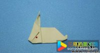 幼儿折纸教程，小兔的折纸方法