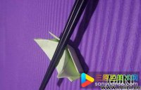 筷子支架折纸步骤图解教程